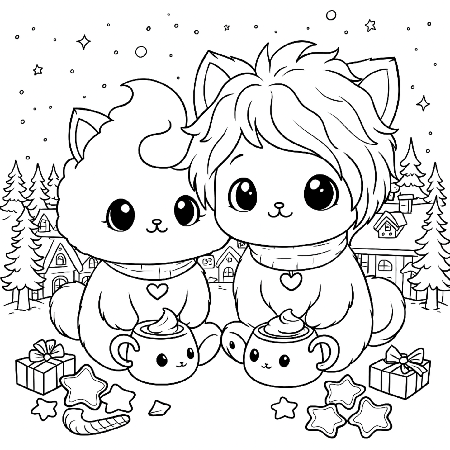 univers chibi kawaii coloriage magique relaxation et créativité