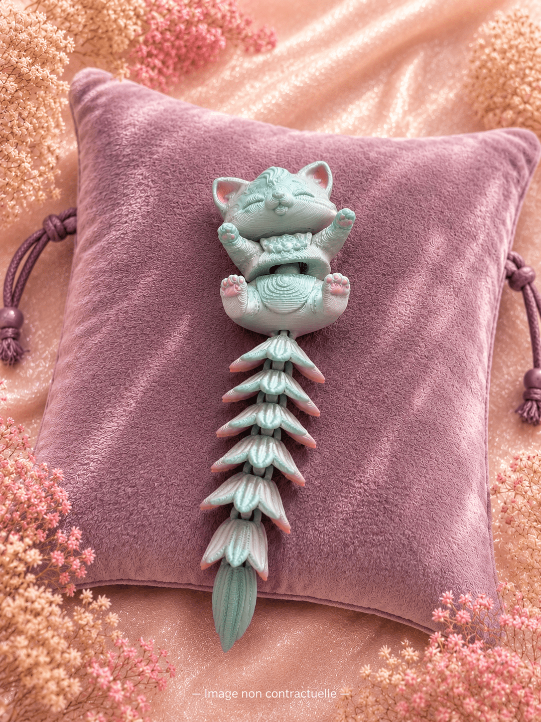 Porte - clé Bébé magique articulé – 7 animaux kawaii en PLA biodégradable oracle divinatoire cartes oracle guidance spirituelle amour avenir développement personnel oracle débutant