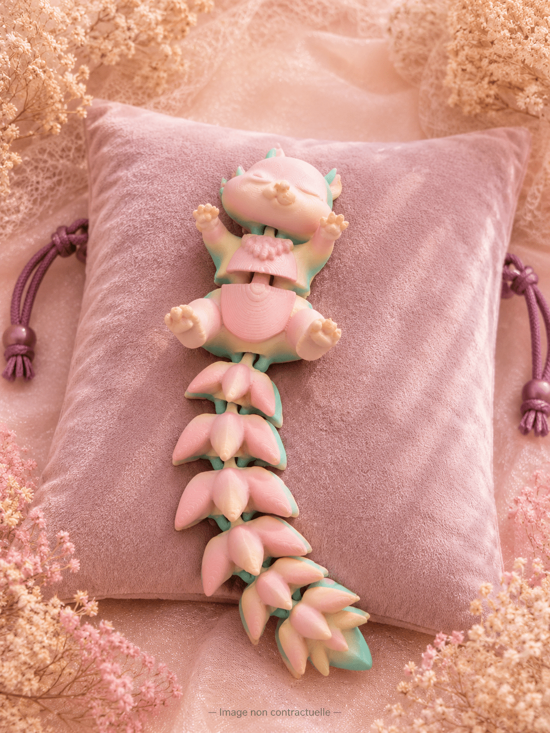 Porte - clé Bébé magique articulé – 7 animaux kawaii en PLA biodégradable oracle divinatoire cartes oracle guidance spirituelle amour avenir développement personnel oracle débutant