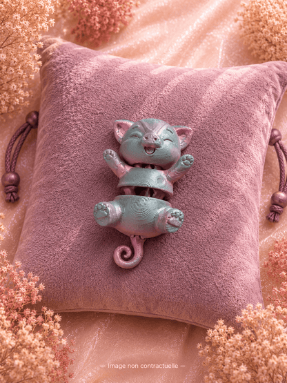 Porte - clé Bébé magique articulé – 7 animaux kawaii en PLA biodégradable oracle divinatoire cartes oracle guidance spirituelle amour avenir développement personnel oracle débutant