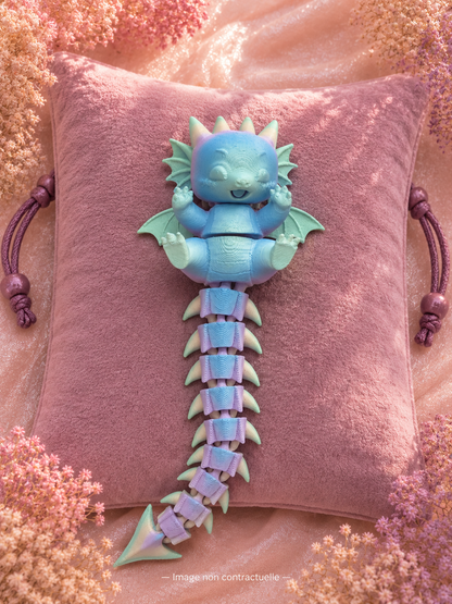 Porte - clé Bébé magique articulé – 7 animaux kawaii en PLA biodégradable oracle divinatoire cartes oracle guidance spirituelle amour avenir développement personnel oracle débutant