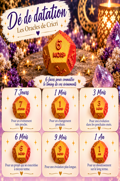 6 Dés divinatoires pour obtenir les réponses oracle divinatoire cartes oracle guidance spirituelle amour avenir développement personnel oracle débutant