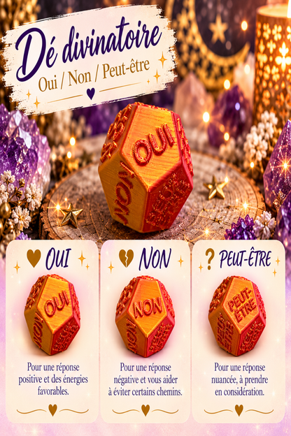 6 Dés divinatoires pour obtenir les réponses oracle divinatoire cartes oracle guidance spirituelle amour avenir développement personnel oracle débutant