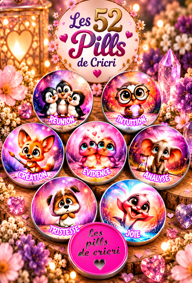 Les 52 Pills de Cricri – Oracle Divinatoire Kawaii ✨🔮