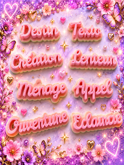 52 Mots Divinatoires en 3D – Messages, Guidance & Tirages Intuitifs oracle divinatoire cartes oracle guidance spirituelle amour avenir développement personnel oracle débutant