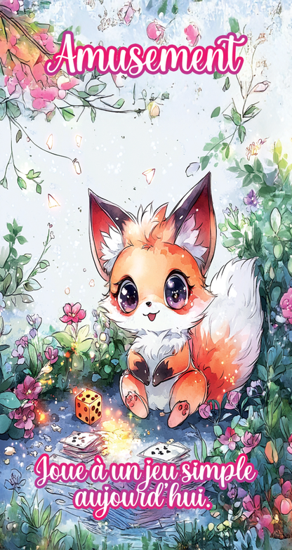 jeu chibi actionneur coffret complet 52 cartes divinatoires