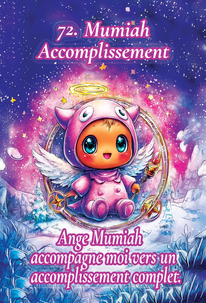 jeu oracle anges chibis coffret complet cartes d’invocation angéliques