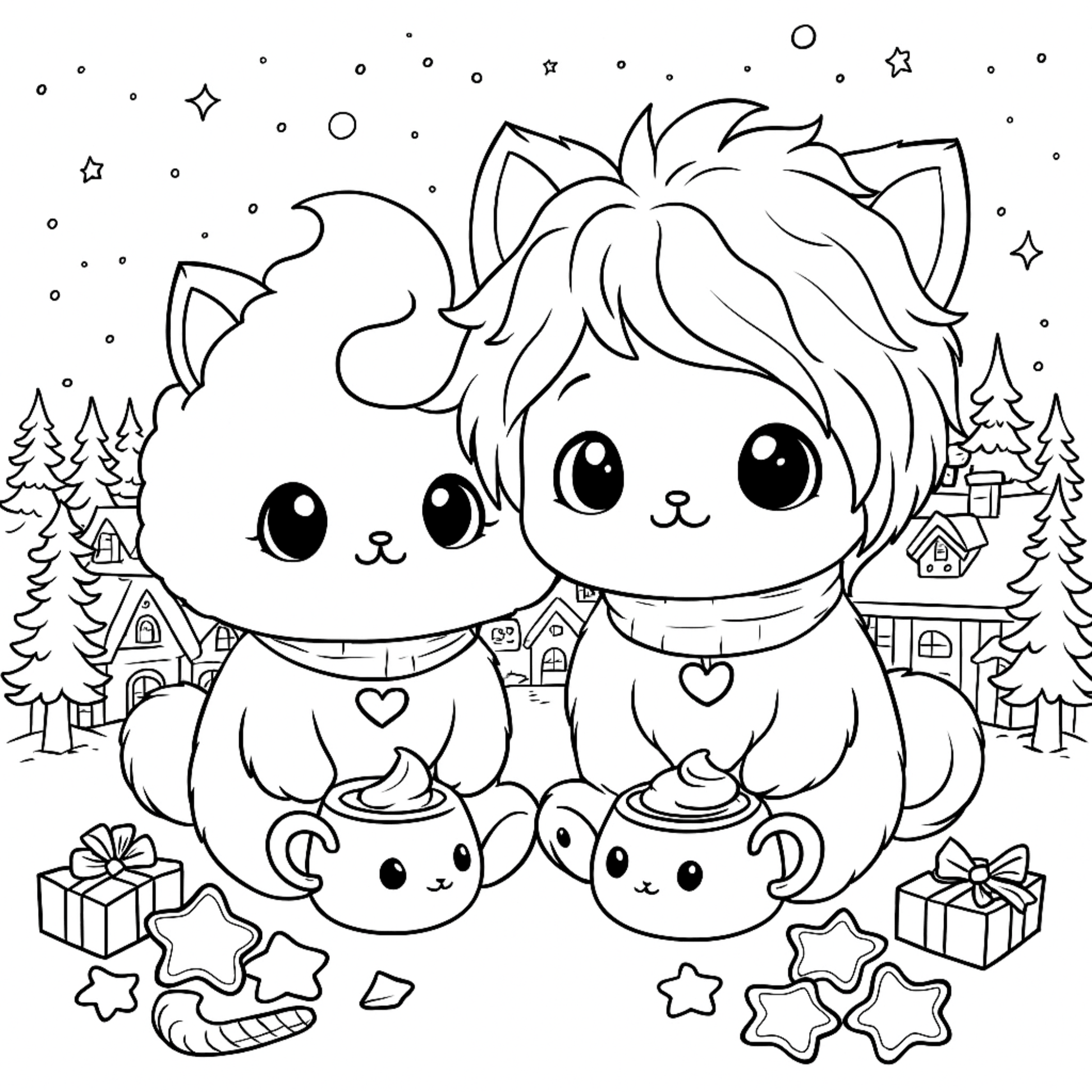 univers chibi kawaii coloriage magique relaxation et créativité