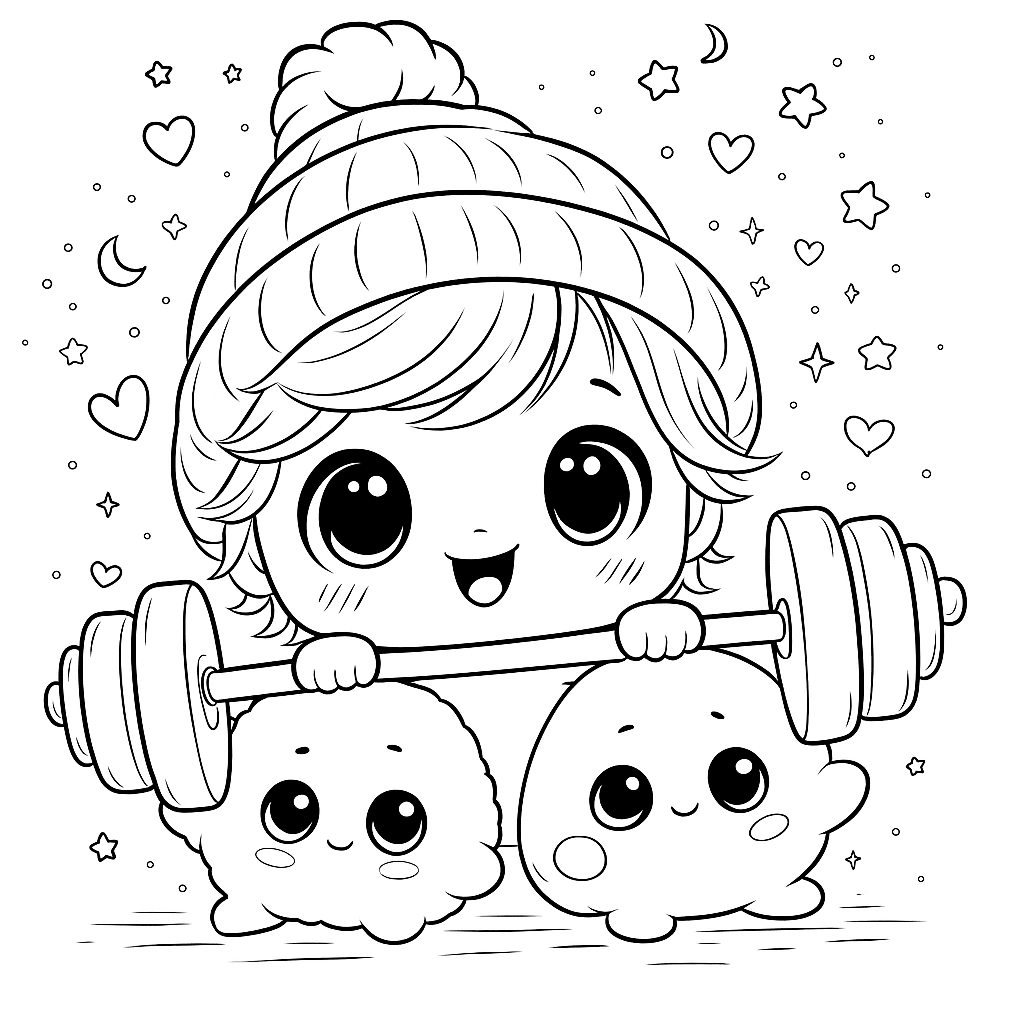 dessin chibi kawaii livre coloriage créatif détente et imagination