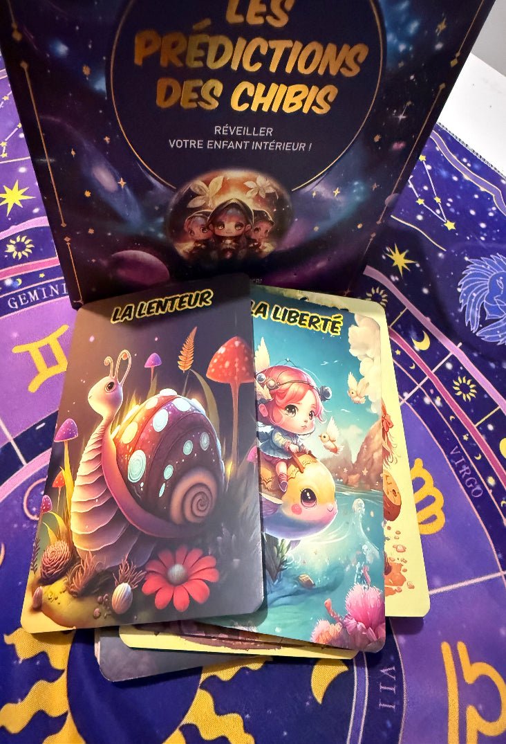 présentation complète oracle chibi jeu de cartes divinatoire