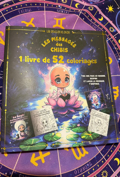 livre de coloriage chibi les messages des chibis univers magique et bien-être