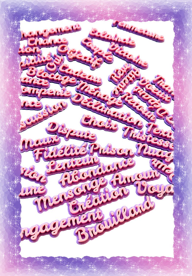 Mots Divinatoires intuitifs oracle divinatoire cartes oracle guidance spirituelle amour avenir développement personnel oracle débutant
