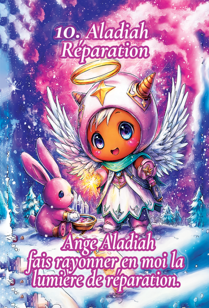carte oracle ange chibi invocation protection et guidance