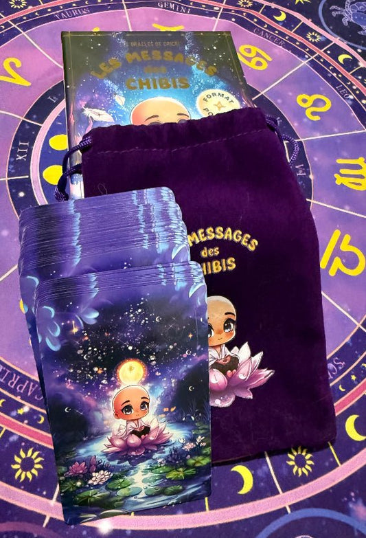 cartes oracle chibi pocket tirage divinatoire messages rapides