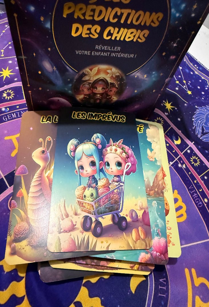 coffret oracle chibi aperçu du contenu et des cartes