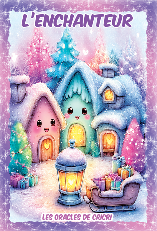 Oracle L’Enchanteur Chibi – jeu de 52 cartes divinatoires – Les Oracles de Cricri