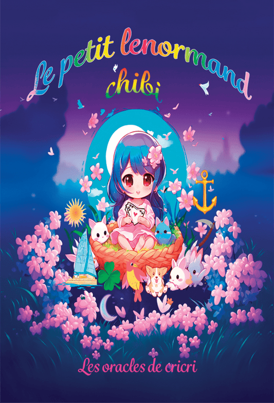 Petit Lenormand Chibi – jeu de 36 cartes divinatoires illustrées – Les Oracles de Cricri