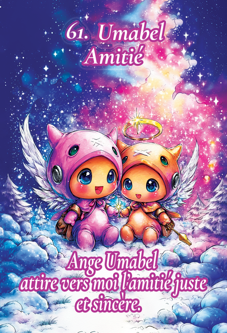 tirage oracle anges chibis plusieurs cartes messages et guidance